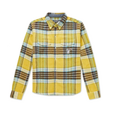 Billionaire Boys Club Logo-Appliquéd Checked Brushed-Flannel Shirt - Yellow