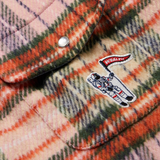 Billionaire Boys Club Logo-Appliquéd Checked Brushed-Flannel Shirt - Pink