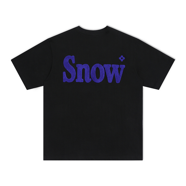 PCMY Snow Embroidered T-shirt Black