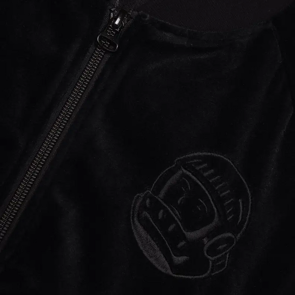 Billionaire Boys Club Tiger-Print Velour Track Jacket - Black