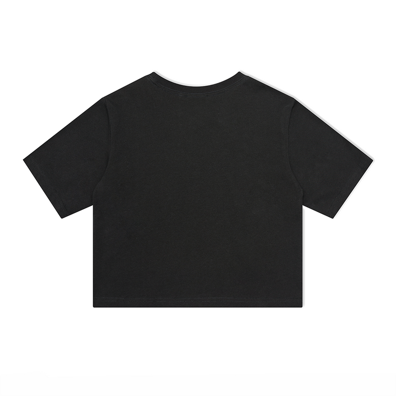 PCMY Printed short T-shirt Black