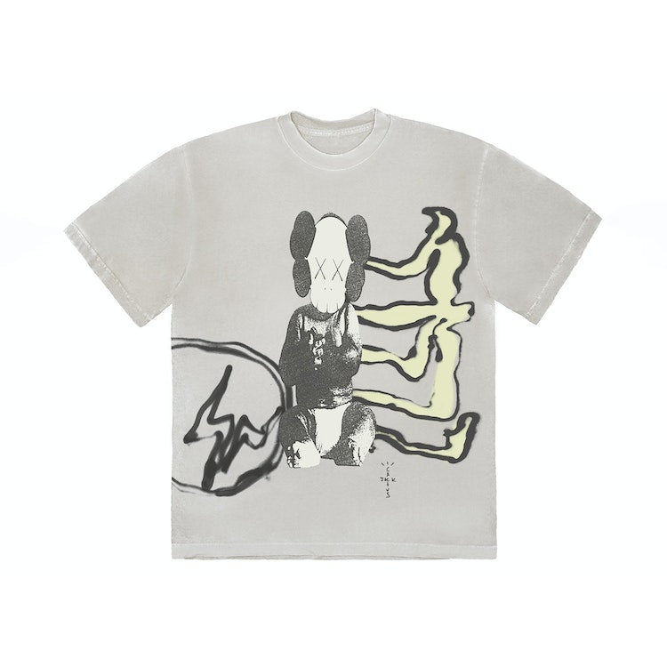 Travis Scott Cactus Jack + Kaws For Fragment Tee Aged Yellow