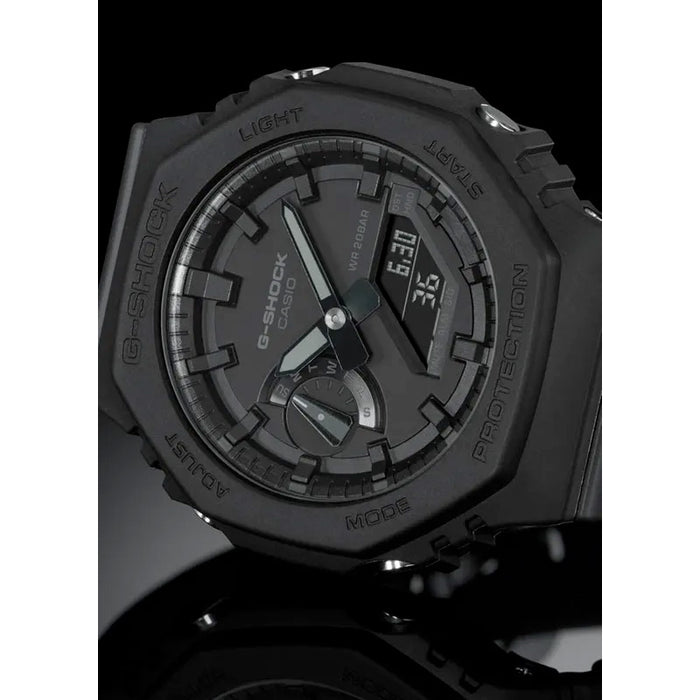 G-Shock Carbon Core Guard Structure Black Resin Strap Watch GA2100